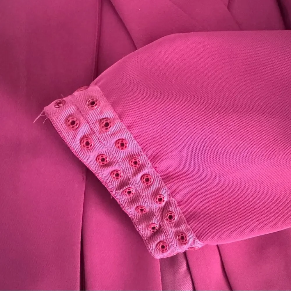 Nasty Gal plus size pink blazer jacket with tie waist, size 22 - Picture 4 of 6
